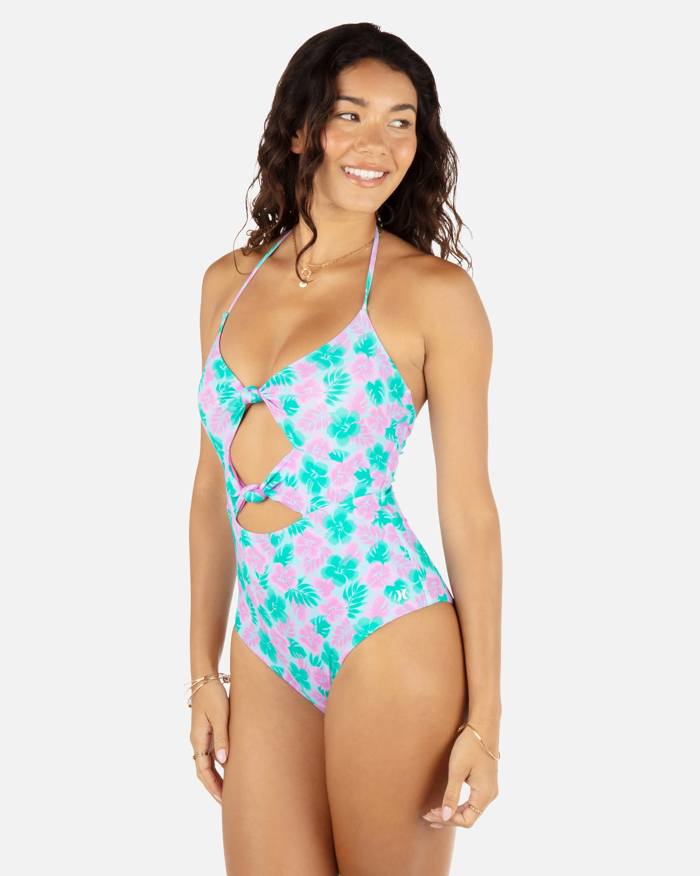 Lani Floral Cheeky Knot One Piece - Image 4