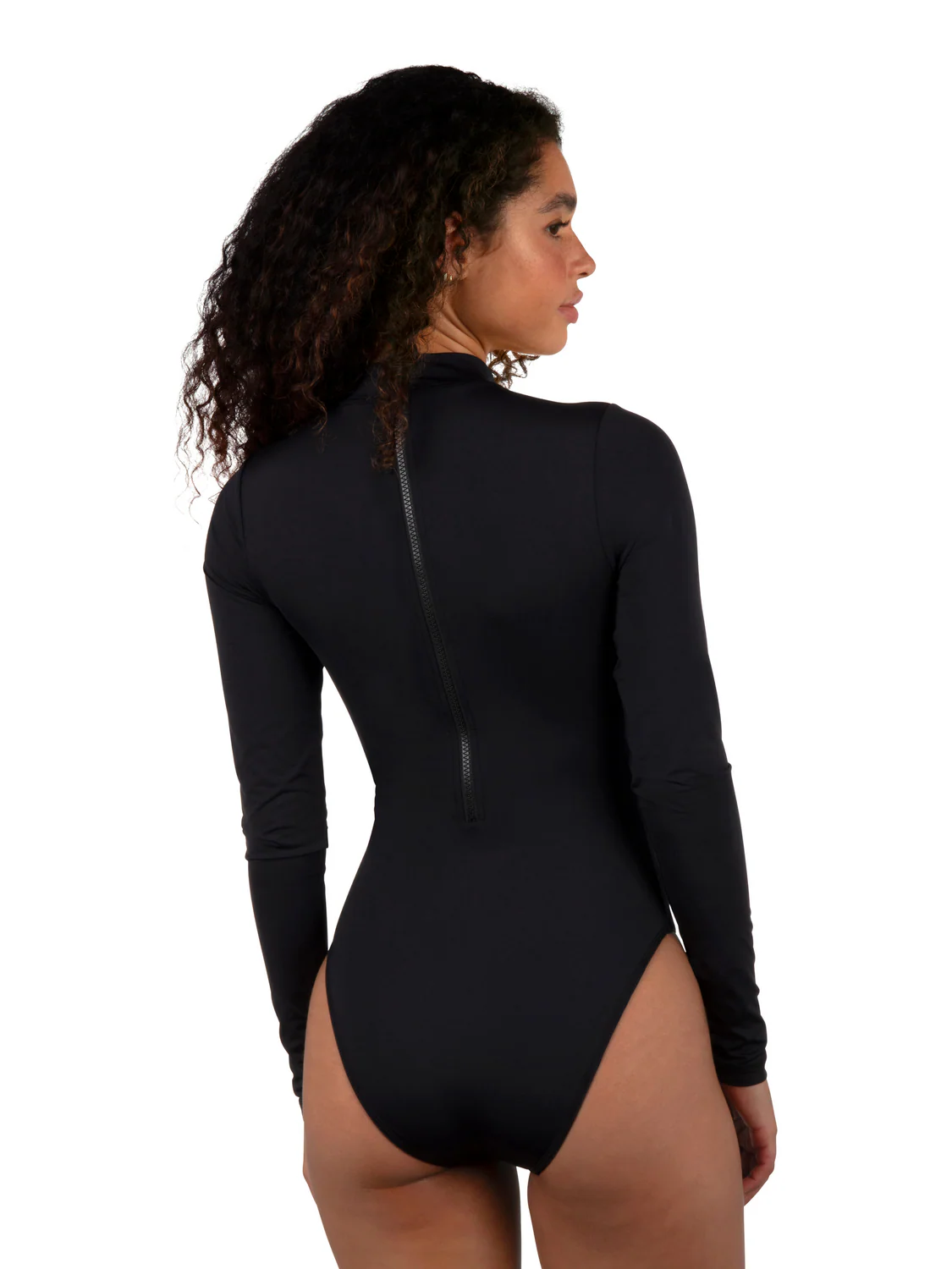 One & Only Mock Neck Zip Back Moderate Surf Suit - Image 7
