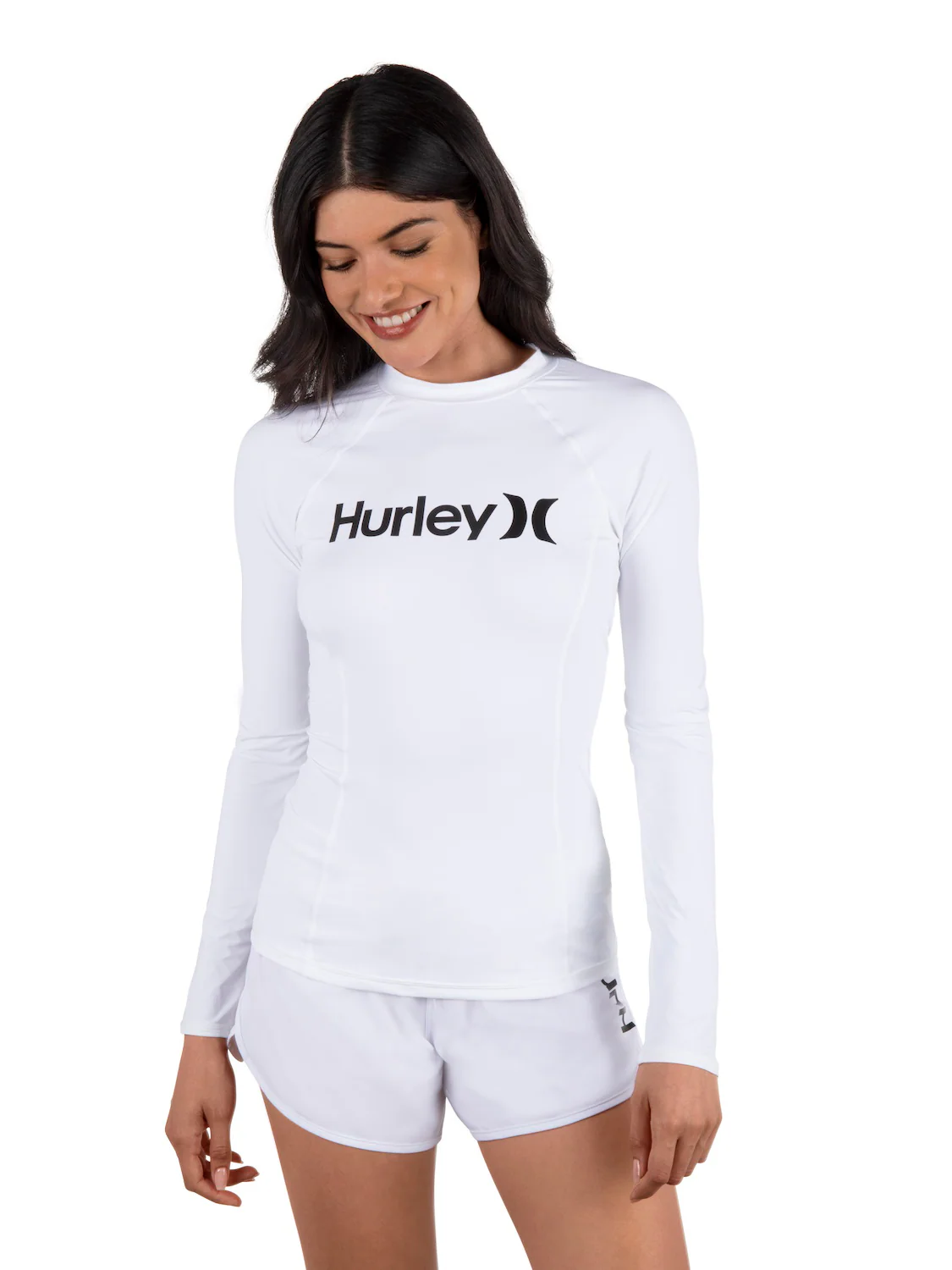 One & Only Solid Mock Neck Long Sleeve Rashguard - Image 4